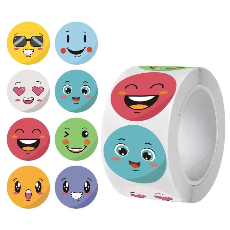 100-500Pcs Teachers Reward Stickers For Kids School Cute Toy Game Tag Thank You Stickers Diy Gift Sealing Label Stationery