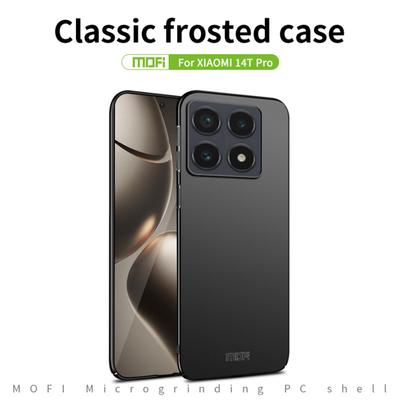For Xiaomi 14T Pro Phone Case MOFI Shield Matte Series Ultra Slim PC Protective Cover