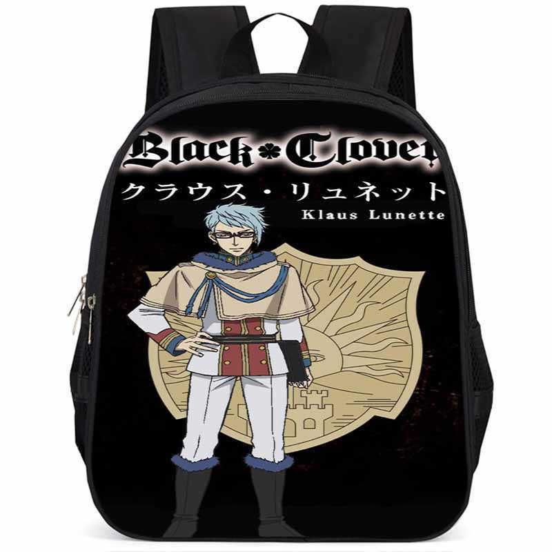 Sac à dos Black Clover 15 pouces Grande capacité Léger Tissu Oxford Pour Enfants