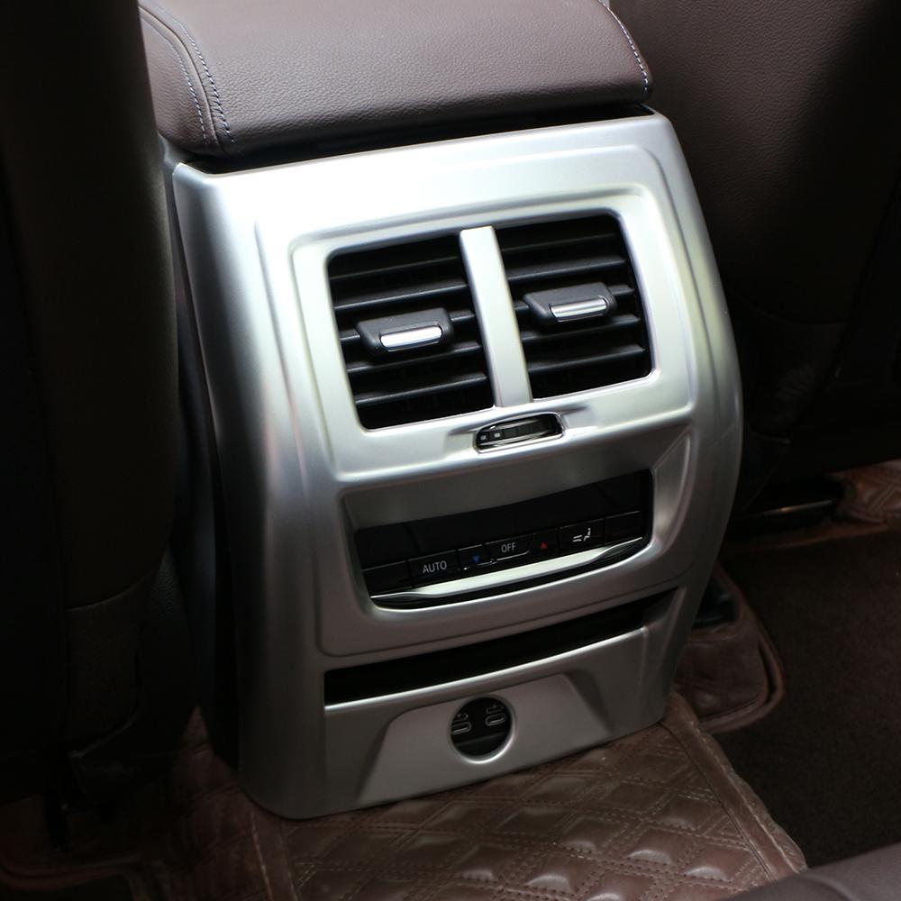 For BMW X3 G01 X4 G02 2018 - 2025 Rear AC Vent Trim Sticker Air Conditioning Outlet Panel Decoration Cover Interior Accessories