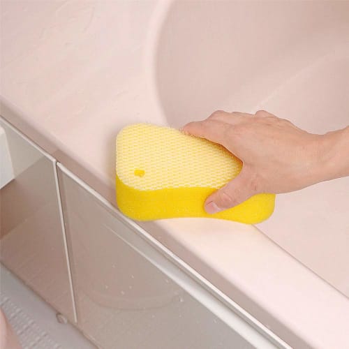 Azuma Kogyo Floor Bath Sponge for Cleaning Bathroom Grooves and Floors, BT752