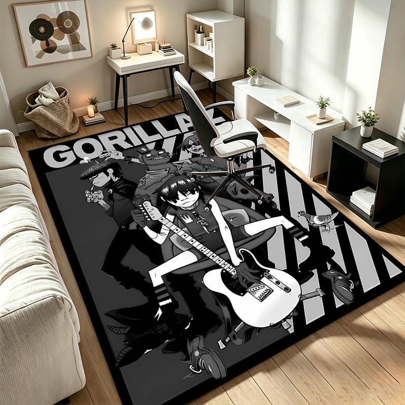Gorillaz A A rug suitable for office chair areas living rooms and computer desks perfect for home offices and an ideal holiday gift
