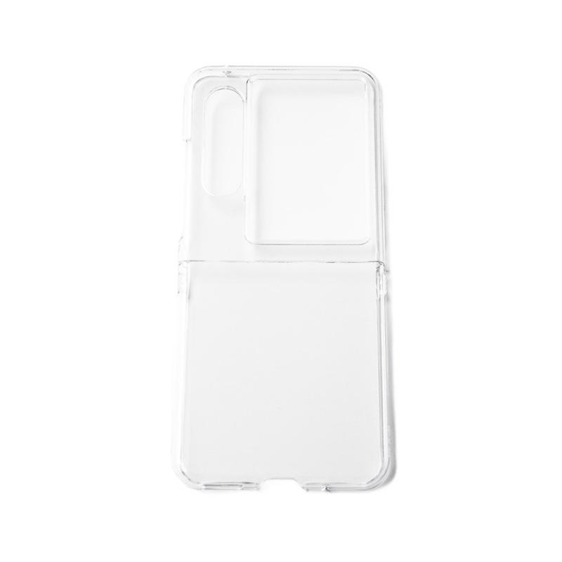 Suitable for ZTE Nubia Flip2 Folding Screen Mobile Phone Case Nubia Glossy Transparent PC All-inclusive Protective Case