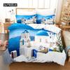 Seaside City Bedding Set Duvet Cover Set 3d Bedding Digital Printing Bed Linen Queen Size Bed Set  Fashion Design