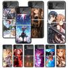 Anime Sword Art Online SAO Print Case For Samsung Galaxy Z Flip 3 4 5 6 7 5G Phone Shell Flip7 Flip6 Flip5 Flip4 Flip3 Pattern C