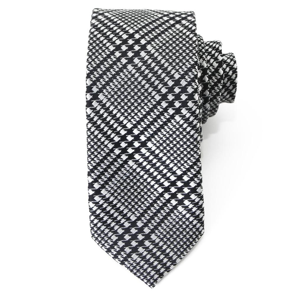 Rachel Narrow Tie, Slim Necktie, Made in Japan, Washable, Slim Fit, Glossy Finish, Monotone (Pattern C)