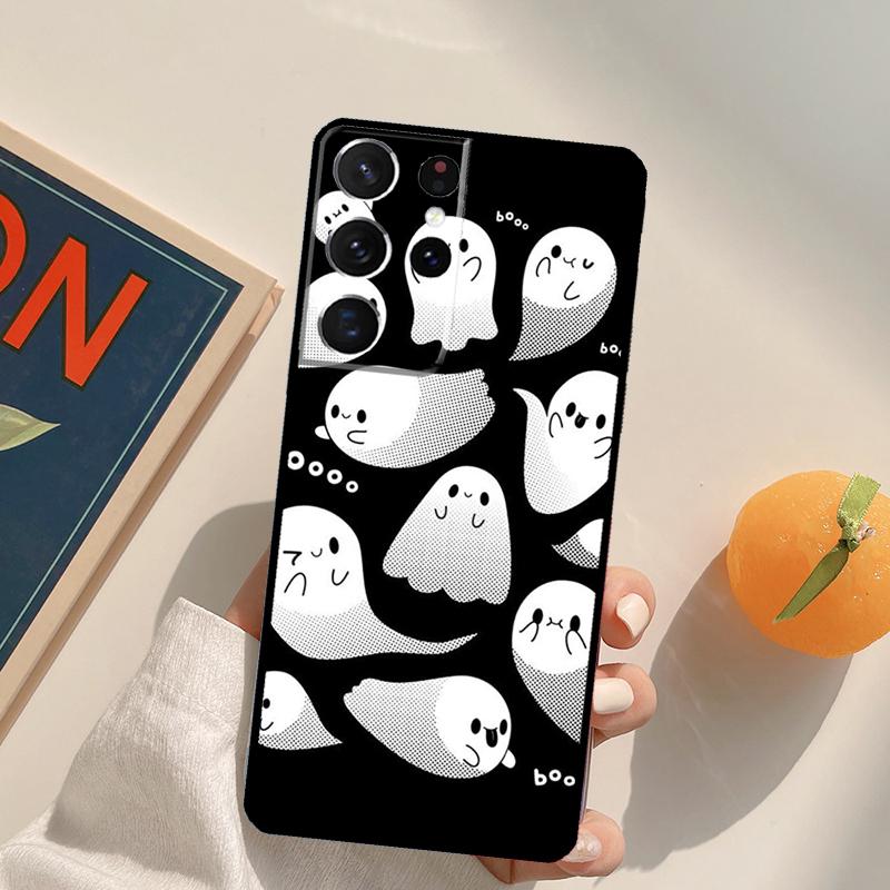 Halloween Spooky Ghost Phone Case For Samsung Galaxy S23 S26 Ultra S20 S21 S22 S24 S25 S10 Plus S25 FE Back Cover