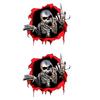 Personalized Skull Middle Finger Car Decoration Decal Waterproof Car Sticker Suitable for All Kinds of for Cars 15x14cm