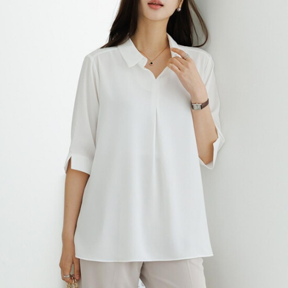 Dedra Open Slit Blouse 110size Tbe2090