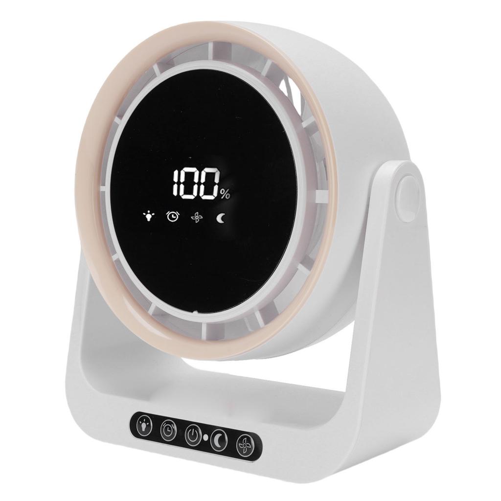 Desk Fan with Digital LED Display Personal Wall Mounted Table Fan 6 Inch for Home Office 5 Wind