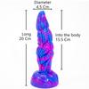 Alien Mixed Color Realistic Dildo Manual Fake Penis Liquid Silicone Adult Sex Toy Masturbator Soft Comfortable Design
