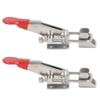 2 Stück Kniehebelklemmen Zugriegel Verstellbar Edelstahl 400 lbs Kapazität Set Kit