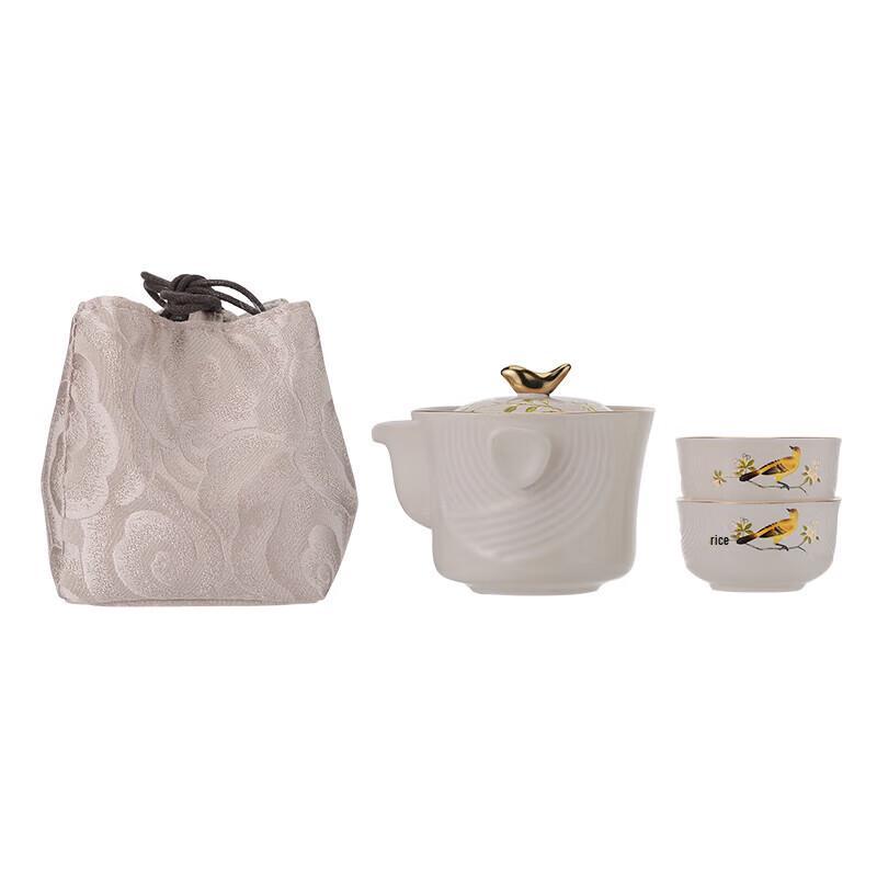 

Duoyangwu Joyful Magpie Portable 4-Piece Ceramic Tea Set
