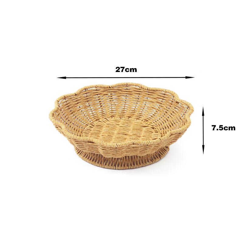 Zhi Shi Handgeflochtener Rattan-Korb für Obst & Snacks