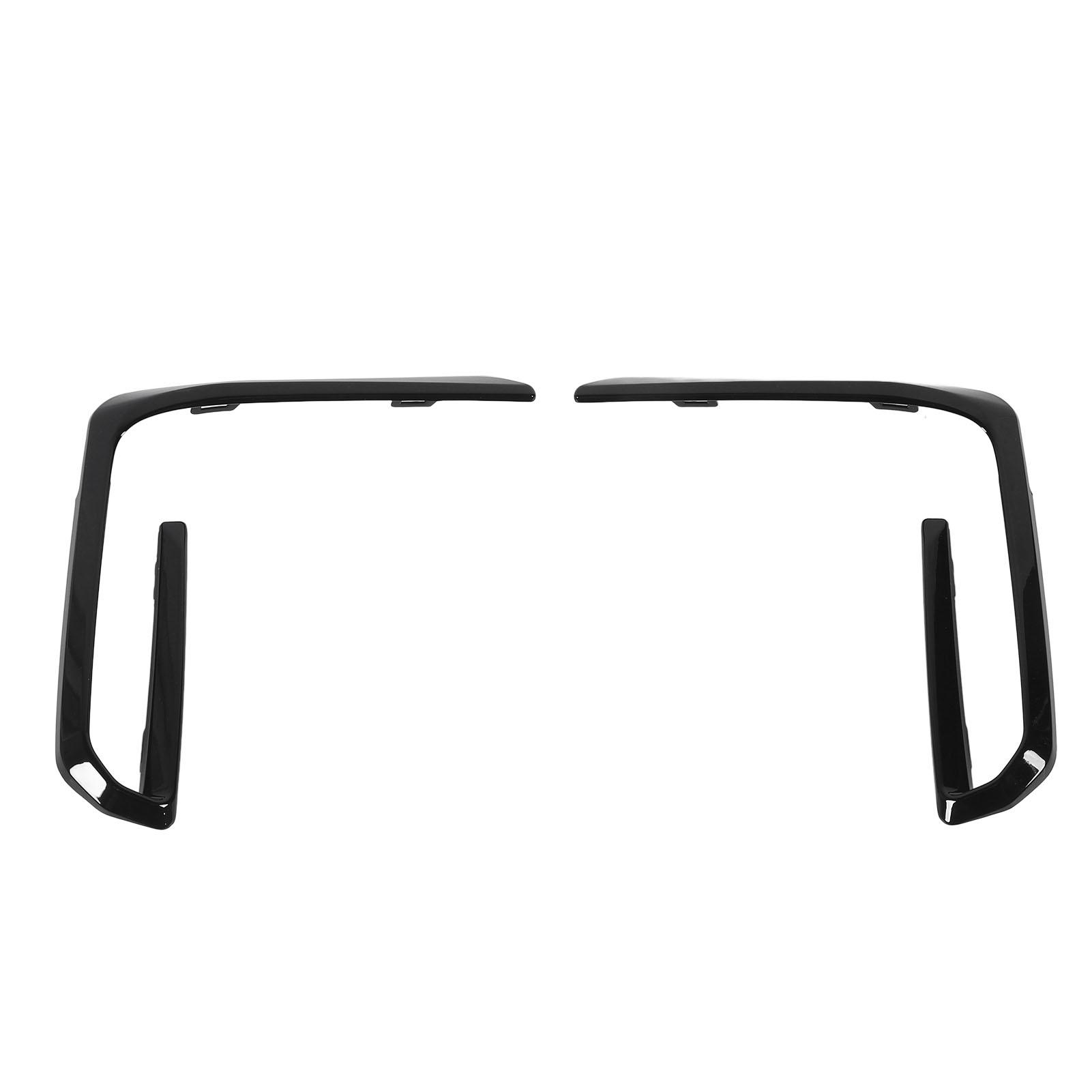 

1 Pair Front Bumper Fog Light Grille Trim Cover Molding for X5 G05 M50 Pre‑LCI 2019 to 2023 Glossy Black