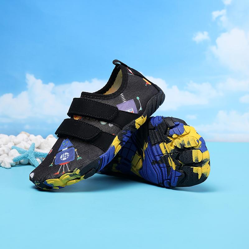 New Kids Water Shoes Quick Dry Aqua Shoes Boys Girls Anti-Skid Beach Swimming Wading Athletic Shoes Toddler Barefoot Outside Athletic