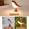 LED Night Light Bird Table Lamp 3 Light Modes Brightness Adjustment Flicker Free Rechargeable LED Bedside Lamp Table Decor