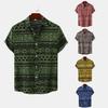 Summer Men's Casual Fashion Short Sleeve Floral Shirt
