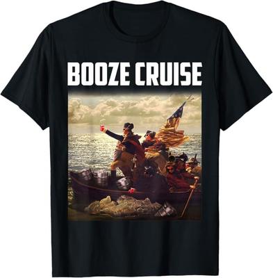 Politische Partei Sauf-Kreuzfahrt Sonnenbrillen und Rote Becher T-Shirt