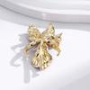 Elegant Iris Flower Brooch Pin With Alloy Finish For Women And Men