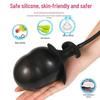 Silicone Inflatable Anal Plug with Beads - Expanding Rear Dilator Sex Toy