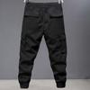 Men Loose Fit Elastic Waist Hiking Work Cargo Joggers For Outdoor Camping Fishing Multi Pocket