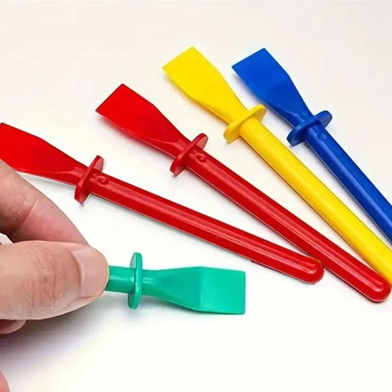20pcs Glue Spreaders,Polypropylene Glue Smear Sticks Applicator, Painting Scrapers For Handmade DIY Art Leather Craft Tool