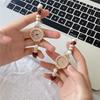 Süße Perlen-Webarmbanduhren für Damen Mädchen Ethnische Webmuster-Design Vintage Stilvoll Vielseitig Trendige Schmuckaccessoires