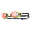 TYR Unisex Socket Rocket Mirrored Swedish Style Medium 2.0 Goggles, Red/Fl. Yellow/Black,