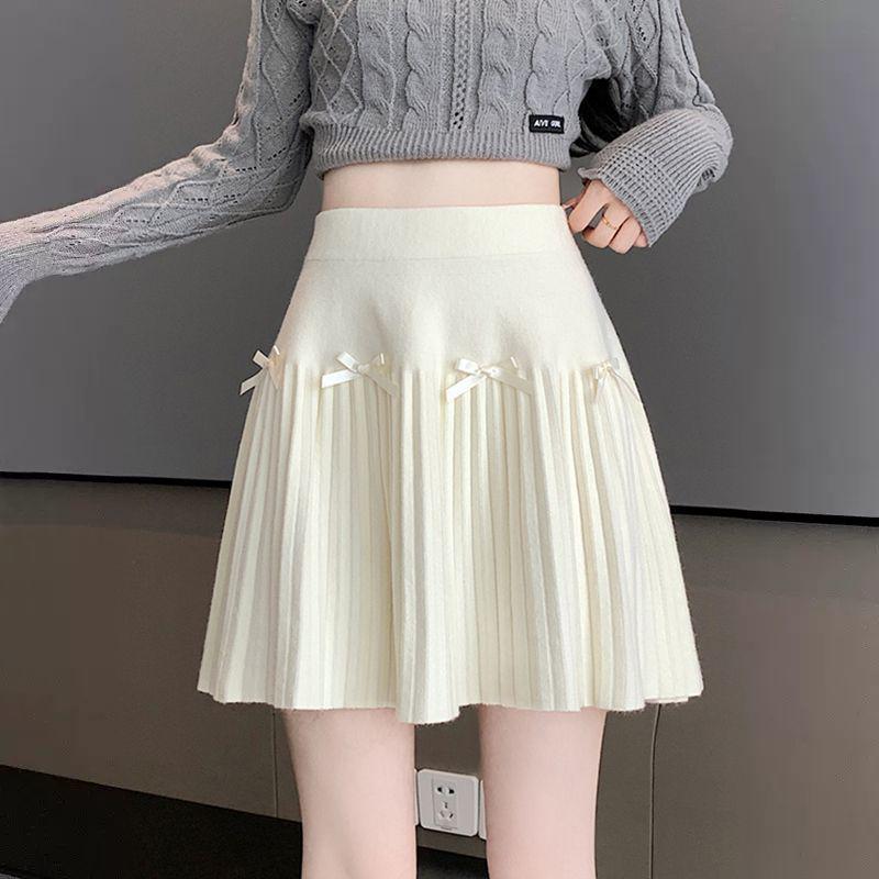 

Women s High Waist Knitted A-Line Mini Skirt S (Suggest 80-95 jin)