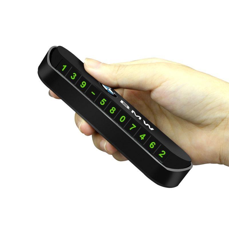 1Pcs Car Temporary Parking Card Phone Number Card Plate Sticker for BMW M Power Performance F10 F31 E36 E39 E87 E90 X3 X5 X6 X7