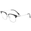 Liliwei Ultralight Semi-Titanium Retro Browline Anti-Blue Light Business Eyeglass Frame.