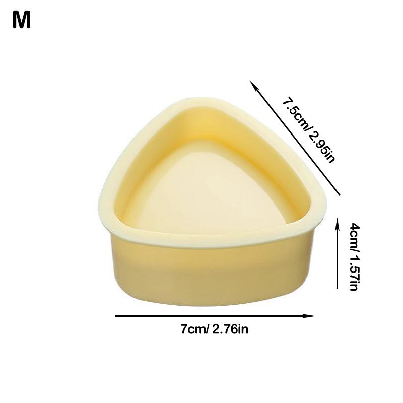 

2Pcs Diy Yellow Sushi Mold Onigiri Rice Ball Food Press Triangular Sushi Maker Mold Japanese Home Kitchen Bento Accessories Tool M