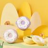 Plastic Food Container Round Shaped Food Storage Box Cute Donut Lunch Box  Girls Children Students