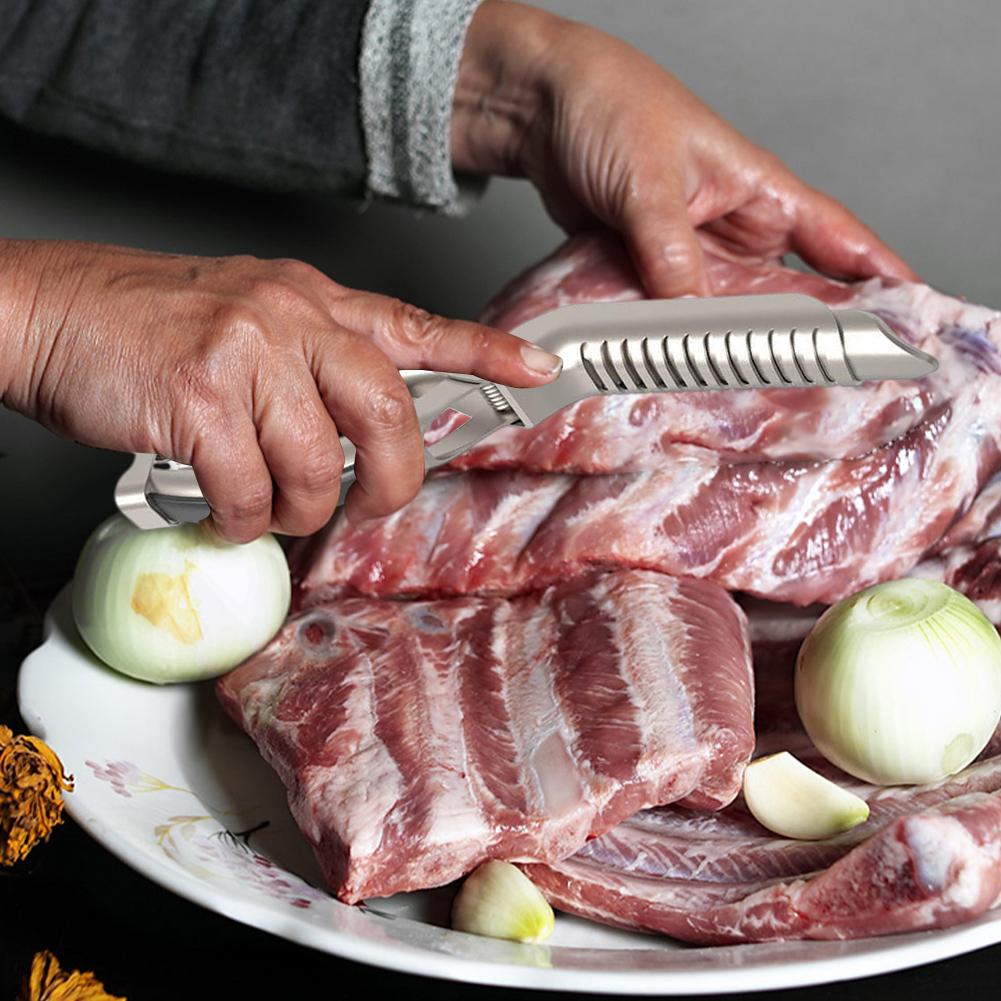 Rib Prep Tool Stainless Steel Rib Membrane Removal Tool Ergonomic Design for BBQ Enthusiasts for Easy Membrane Removal