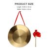 EXCEART Dora Dora Musikinstrument Tam Tam Gong Schlaginstrument Trommel Zeichen Kupfer Stahl mit Spielhammer Eröffnung Passende Atmosphäre Schlägel