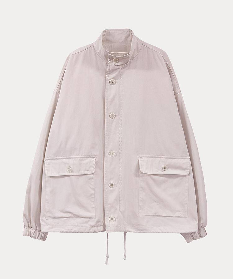 Tarvert Chic Loose-Fit Cotton Blouson - Pale Pink