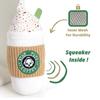 Teeth grinding dog toy Latte shaped plush pet toys that produce sound durable puppy cat toys pet interactive tool accessories