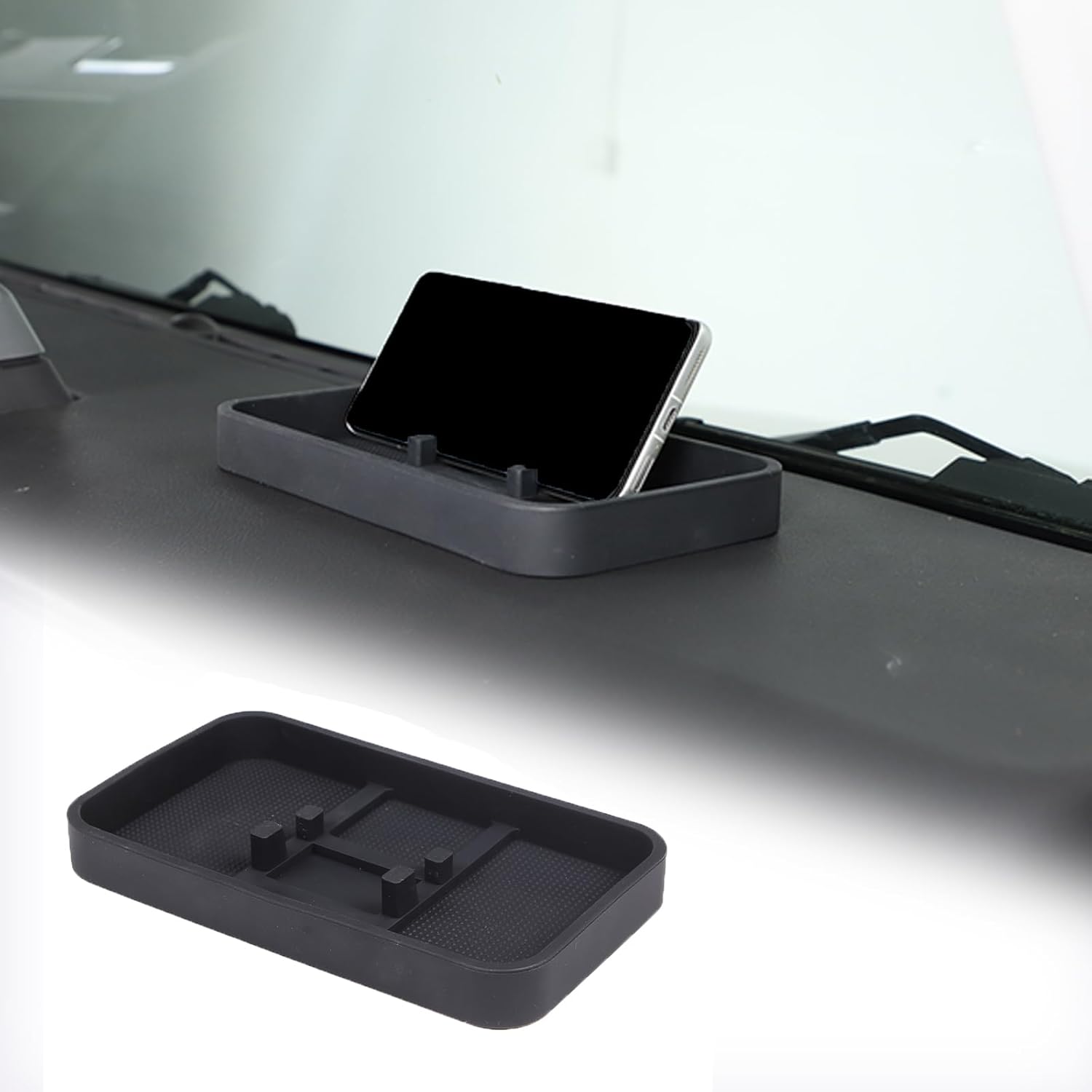 

Center Console Dash Storage Tray Compatible with Ineos Grenadier 2020-2024 Accessories Non-Slip Dashboard Tray Dash Storage Box Console Tray Phone Small