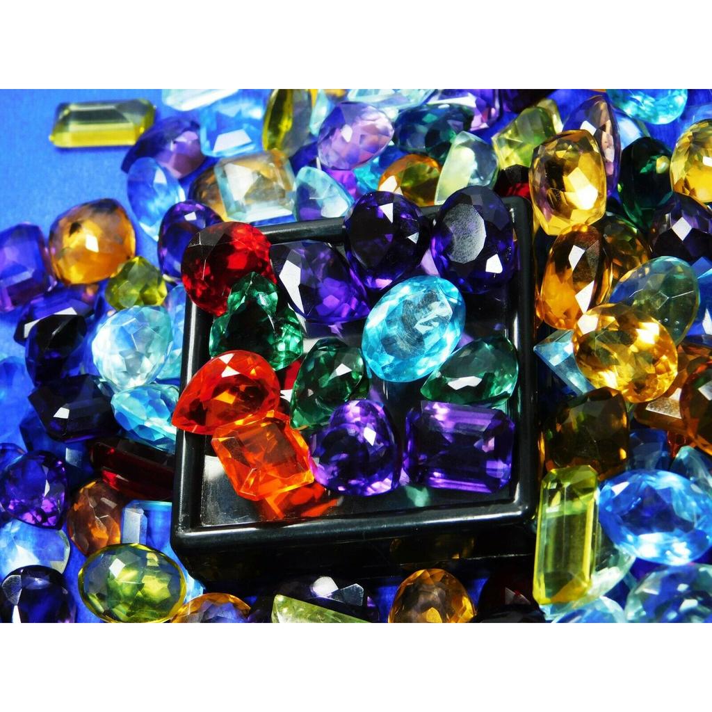 CERTIFIED Mix Shapes & Colors 500 Carat A++ MIX Topaz Loose Gemstones LOT's