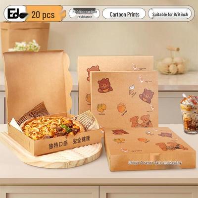 Edo faltbare Kraft-Pizzaschachteln