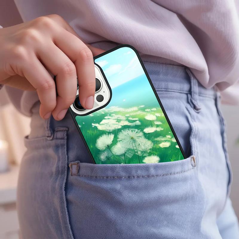 Dandelion Phone Case For iPhone 17 Air 15 16e 14 13 Pro Max Coque 12 11 Pro Max PLUS cover