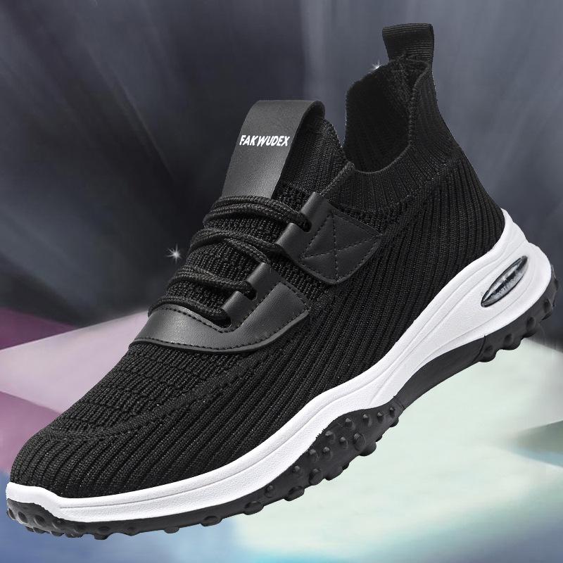 Fliegende gewebte Mesh atmungsaktive Sneaker neue Herren leichte weichsohlige Freizeitschuhe Dad-Schuhe Outdoor Laufschuhe