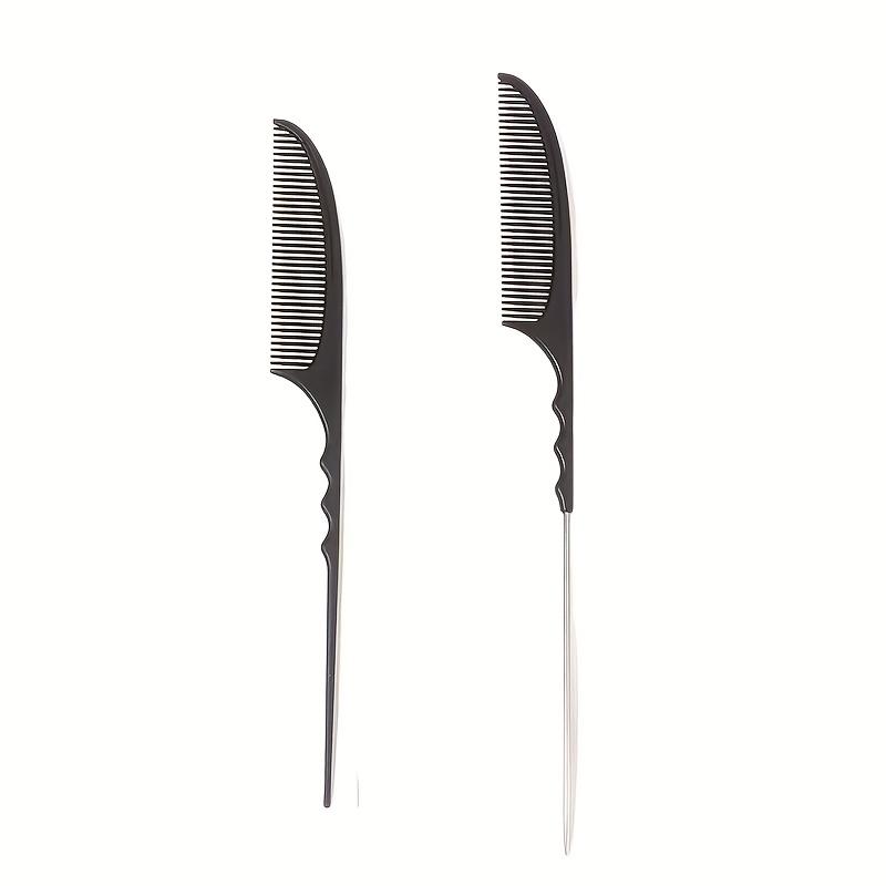 Professional Stylist Finishing Comb Durable ABS Plastic & Steel Pin Precision Tail Comb Hair Sectioning Ergonomic Design for Hair Styling Tools