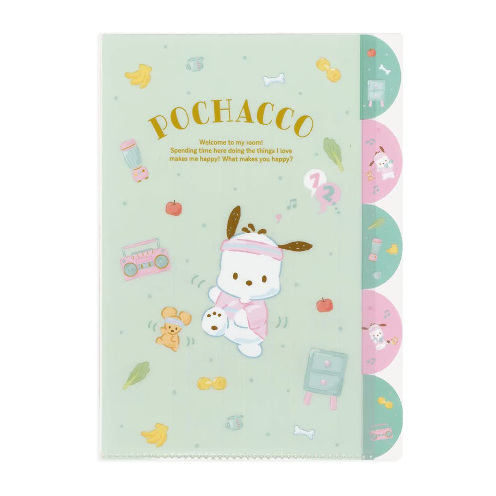 

Sanrio Characters Index File A4 Pochacco Green M-Plan 001605-52 зелёный