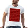 Red Dragon Scales TShirt Vintage Print Crew Neck Tee