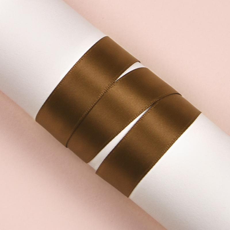 In Stock: 16mm Silk Ribbon with Wine Red, Black, and White Stripes for Gift Wrapping
