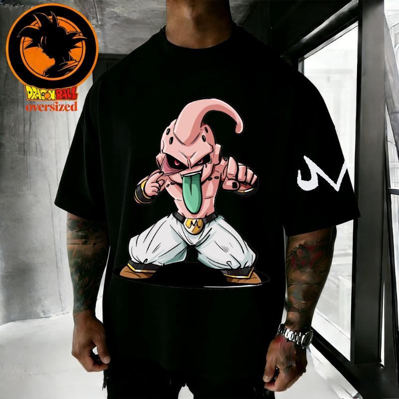 

Dragon Ball Majin Buu Retro Print T-shirt Short Sleeve T-shirt Men s and Women s T-shirt Sports Fitness Men s T-shirt S