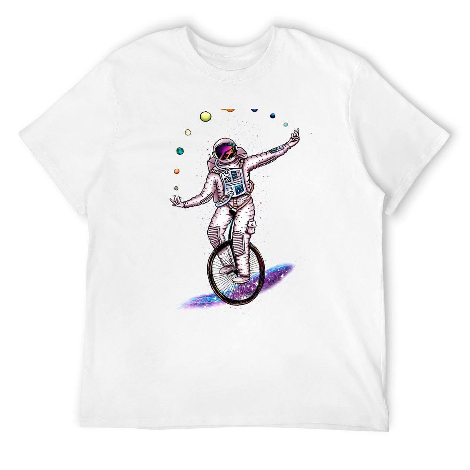Juggling Circus Astronaut TShirt oversized summer clothes plain customs heavyweight t shirts for Unisex S