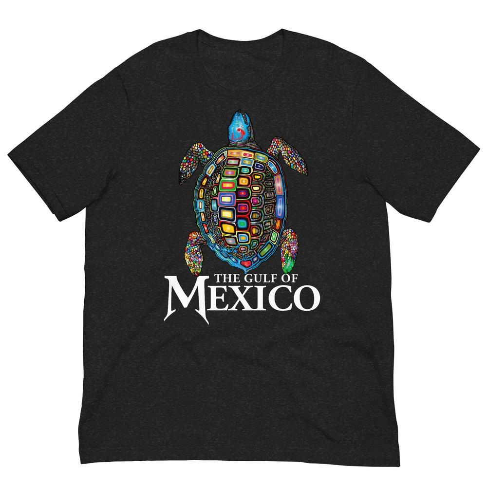 Graphic Sea Turtle Gulf of Mexico Never Forget Trump T-Shirt M